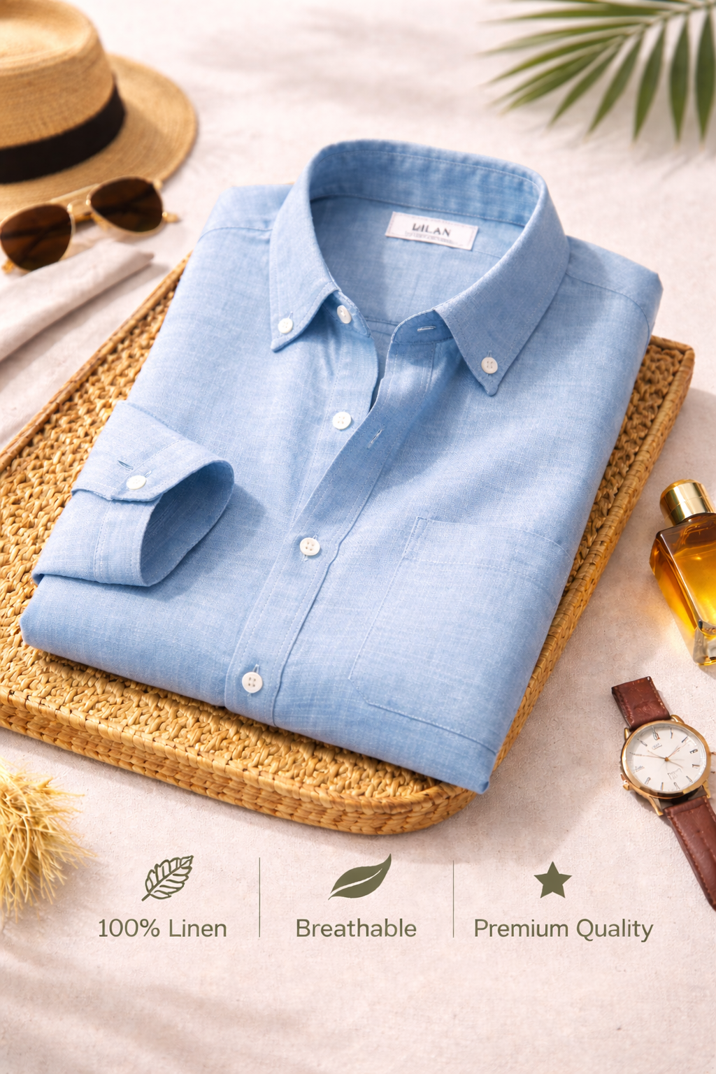 Combo Set 6 Linen Shirts Combo Pack (4 Shirts) - Image 5