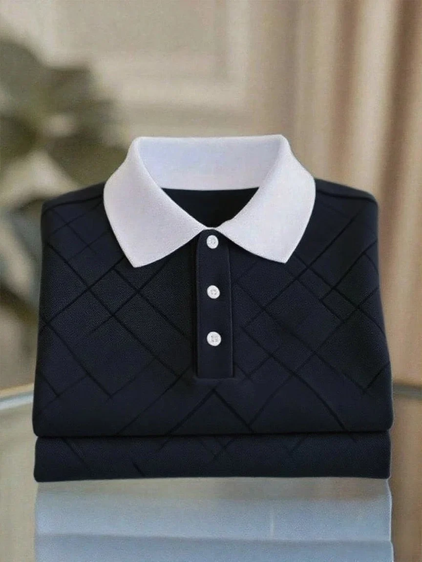 Men's Business Casual Button Short SleeveShirt for Work Sporty Daily College Street Vintage - Image 3