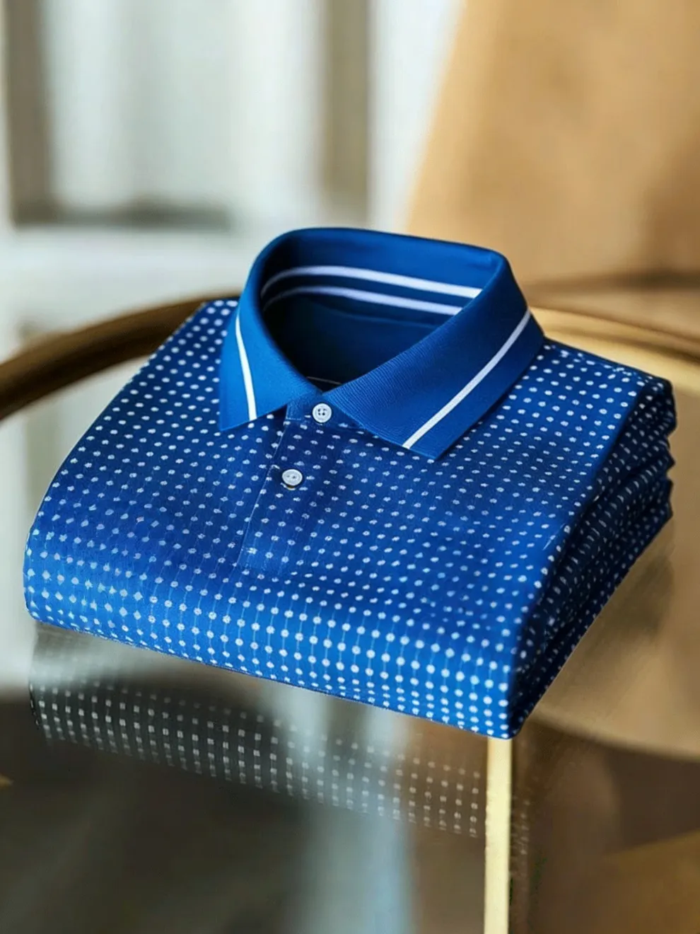 Men’s Classic Business Logo Button Short Sleeve - Image 3
