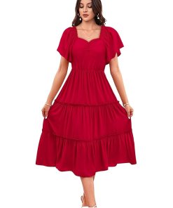 Women | Dresses for Women | Fit & Flare Dress | Anarkali Dress for Women | Midi Length Dress | Rayon Dresses | One Piece Dress for Women