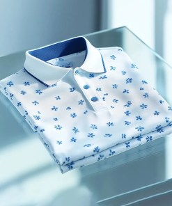 Men's Business Casual Jacquard Button Short Sleeve Shirt