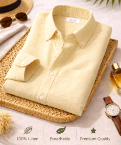 Beige Premium Linen Shirt