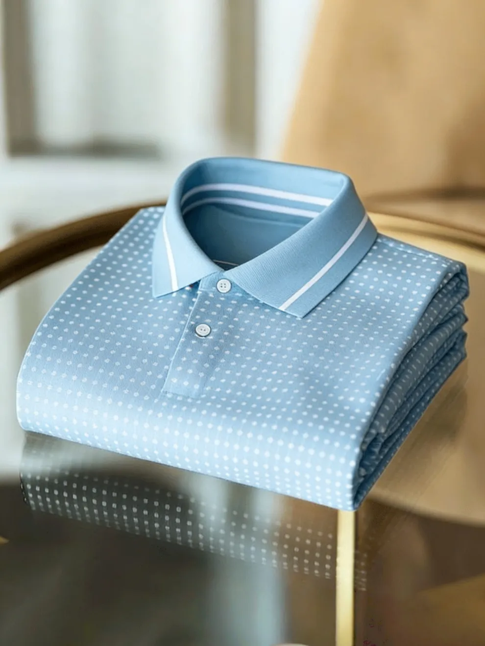 Men’s Classic Business Logo Button Short Sleeve - Image 2