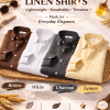 Combo Set 2 Linen Shirts Combo Pack (4 Shirts)