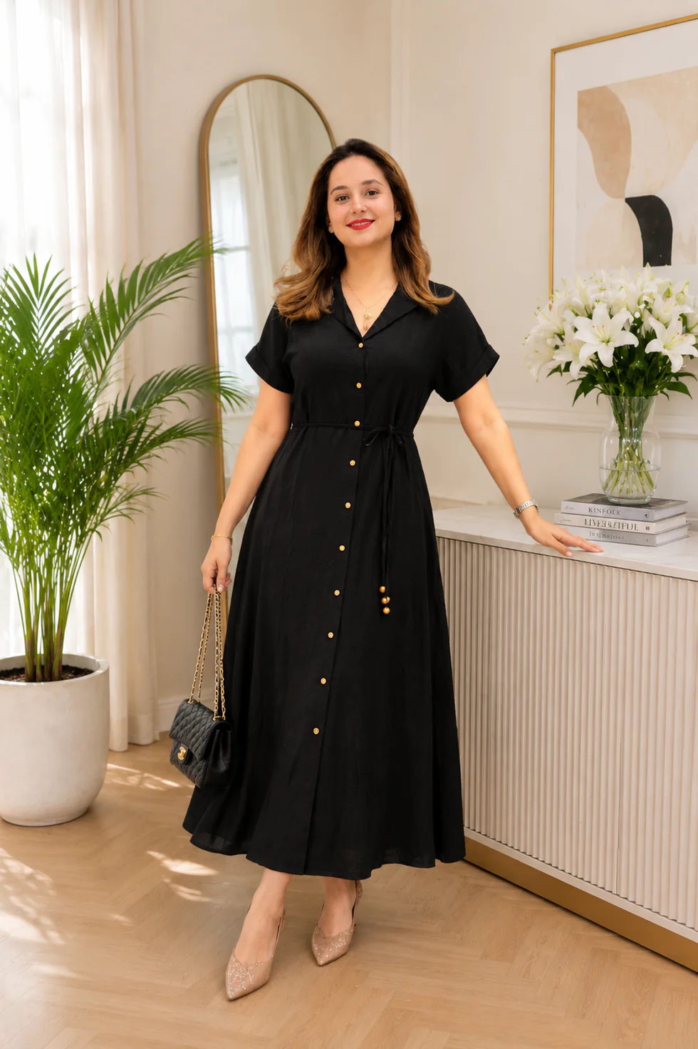 Designer Rayon Dress - Image 2