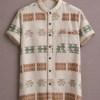 ForeverChoice™ Premium Ethnic Pattern Printed Shirt for Men – Traditional Designer Half Sleeve Casual Shirt