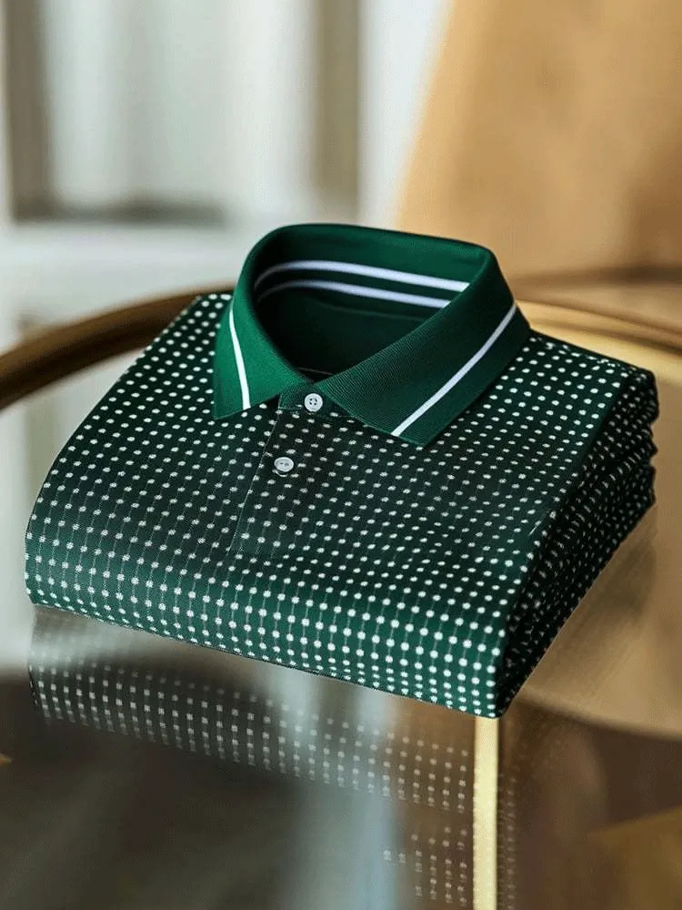 Men’s Classic Business Logo Button Short Sleeve