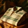 Men's Classic Business Check Button Short Sleeve Shirt