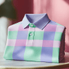 Print Men's Button-Down Polo Shirt Big & Tall