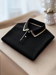 Men's Classic Business Logo Button Short Sleeve Shirt