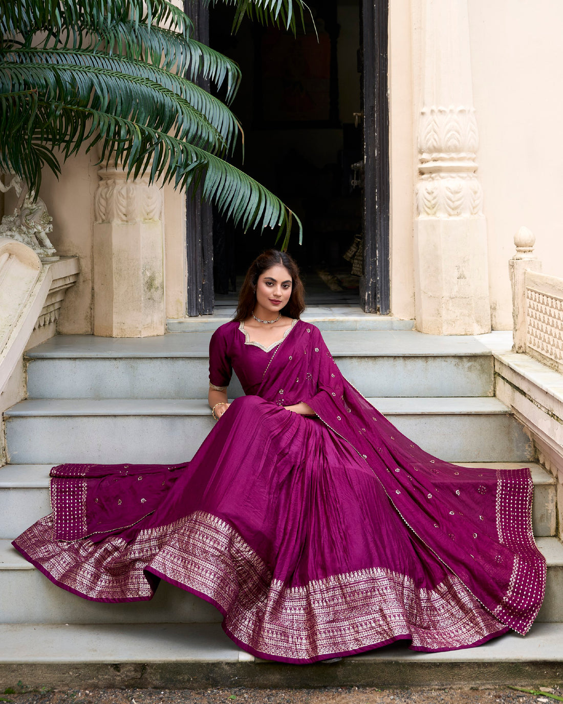 Digital patola print traditional lehenga choli - Image 3