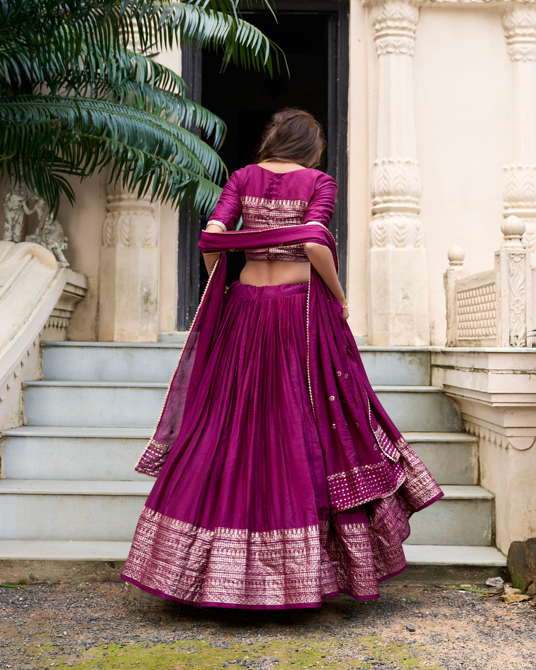 Digital patola print traditional lehenga choli - Image 4